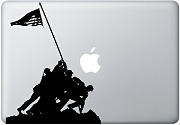 355x248 Silhouette Cutout Of American Marines Raising