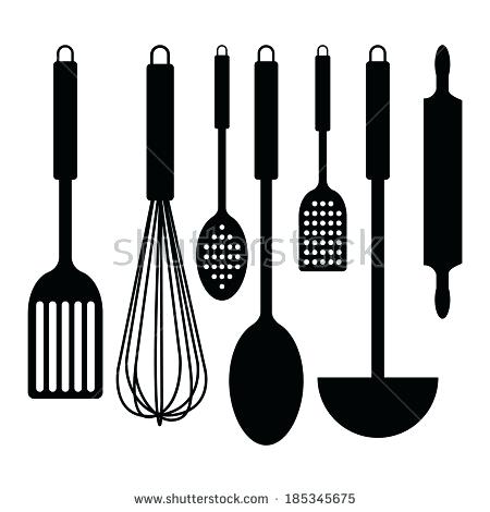450x470 Kitchen Utensils Silhouette Vector Free Free Icons Vector Ideas