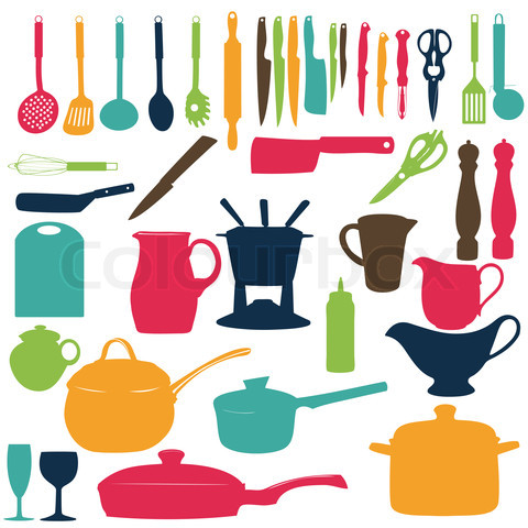 480x480 Kitchen Utensils Silhouette Zatulnd Decorating Clear