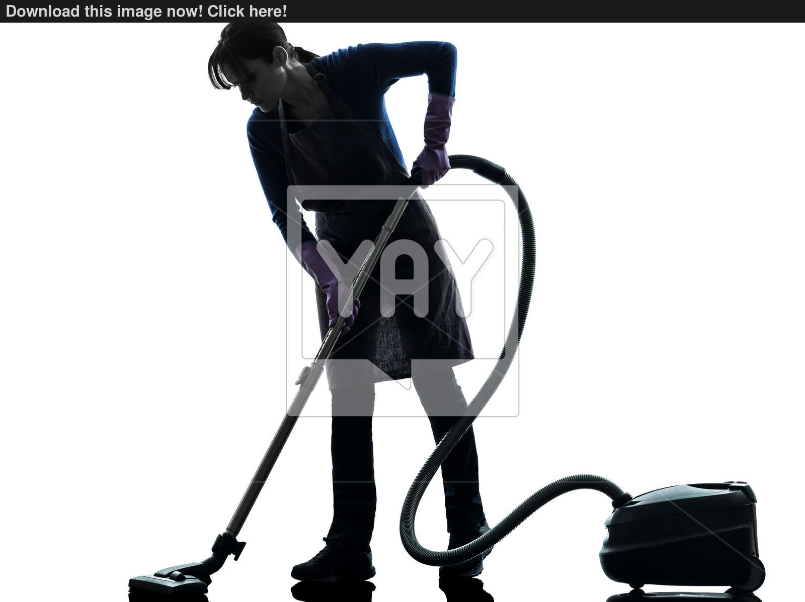 1600x1198 Woman Maid Housework Vacuum Cleaner Silhouette Image