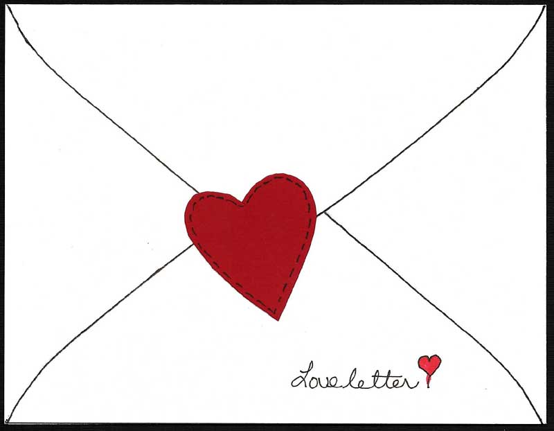 800x622 Envelope Heart Black And White Clipart