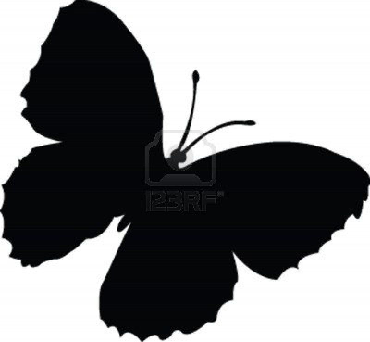 1200x1107 Schmetterling Silhouette