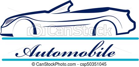 450x217 Car Silhouette Icon Logo. Car Silhouette Vehicle For Race Eps