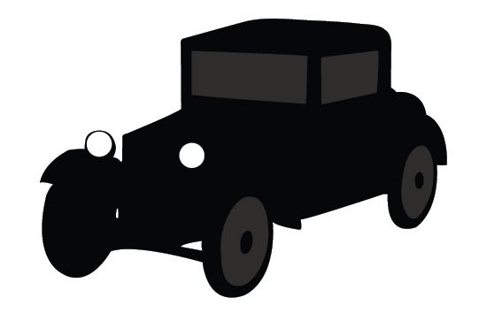 550x354 Old Car Silhouette Vector Free Download Vintage Vector Vehicle
