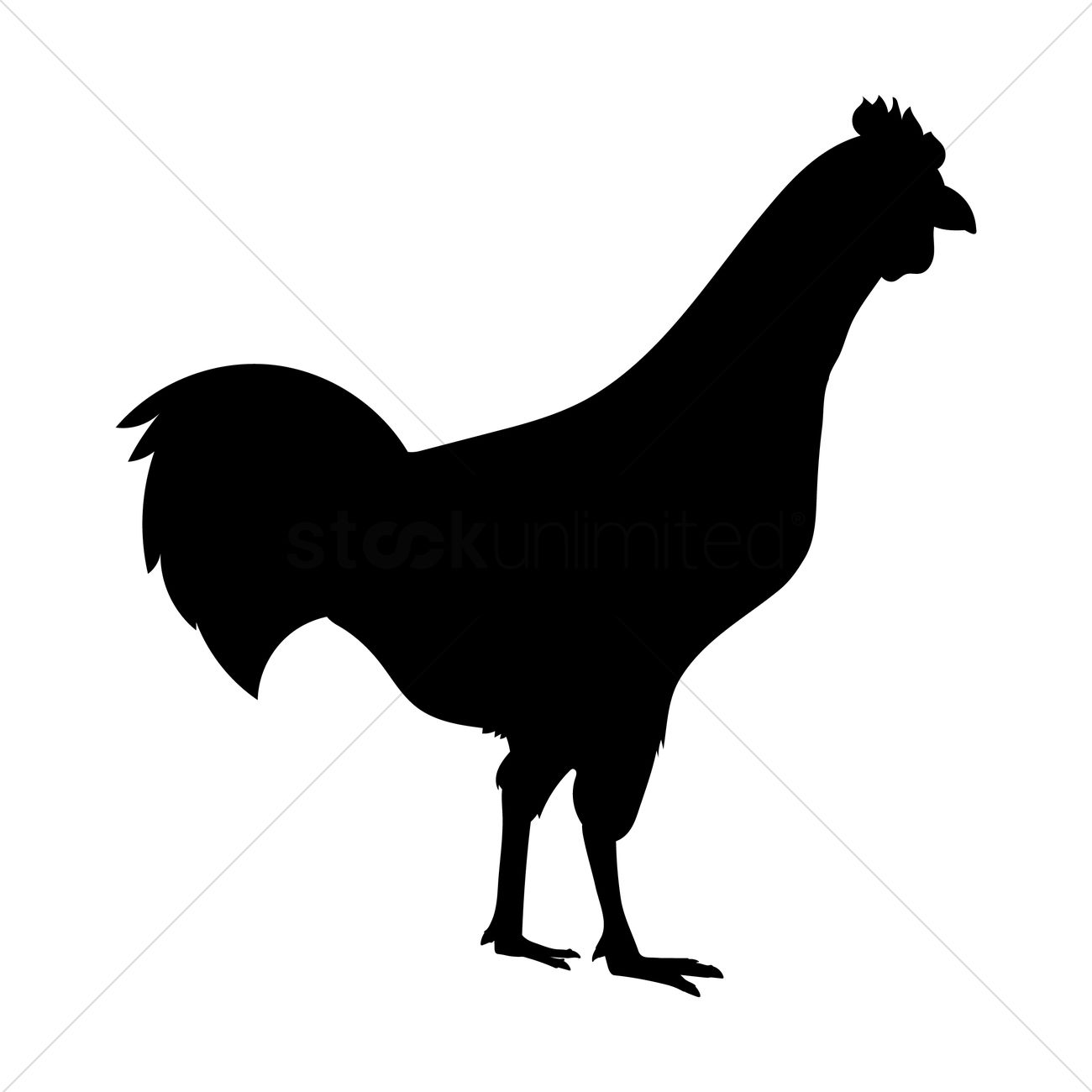 1300x1300 Hen Silhouette Vector Image