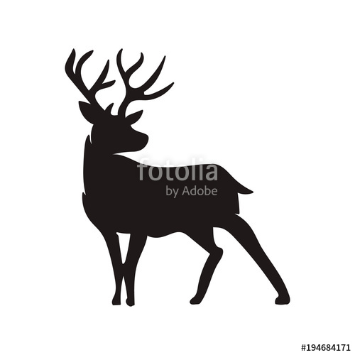 500x500 Deer Silhouette Vector Stock Image And Royalty Free Vector Files