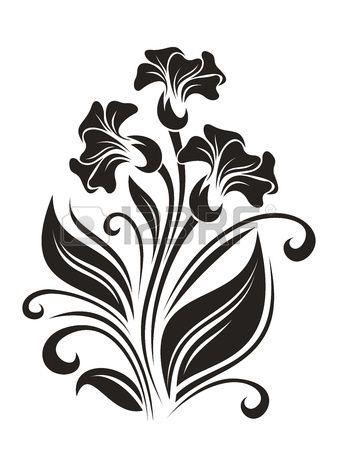 Vector Flower Silhouette at GetDrawings | Free download