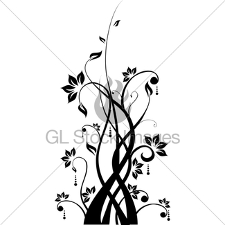 325x325 Vector Flower Pattern On White Background Gl Stock Images