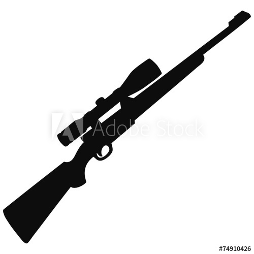 500x500 Hunting Rifle Silhouette