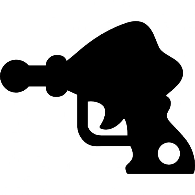 626x626 Rays Gun Silhouette Of Weapon Of Outer Space Icons Free Download