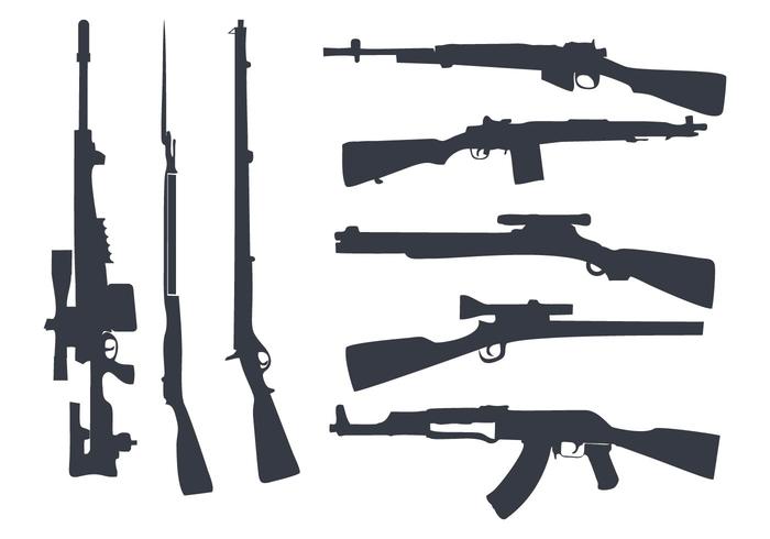 700x490 Free Silhouette Bayonet Vector