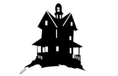 236x151 Free Haunted House Silhouette Vector Clipart Clip Art