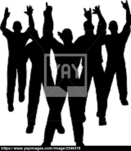 445x512 Human Silhouettes Vector