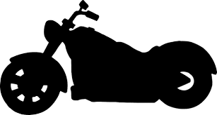 307x164 Motorbike Silhouette Card Board Silhouettes, Card