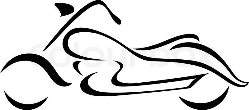 800x354 Motorcycle Outline