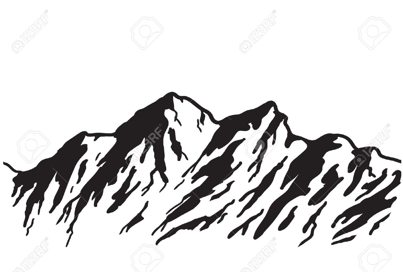 Vector Mountain Silhouette