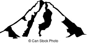 300x149 Mountain Silhouette Clipart Vector And Illustration. 22,733