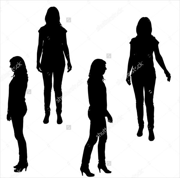 600x594 Woman Silhouette