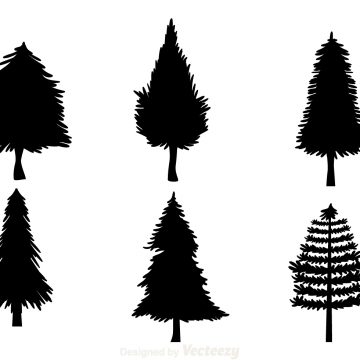 360x360 Christmas Tree Silhouettes Archives My Graphic Hunt