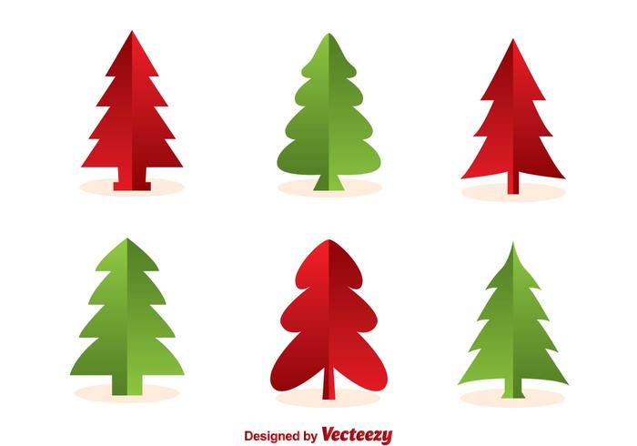 700x490 Christmas Tree Silhouette Vectors