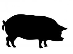 236x176 Free Pig Silhouette Vector Silhouette Clip Art