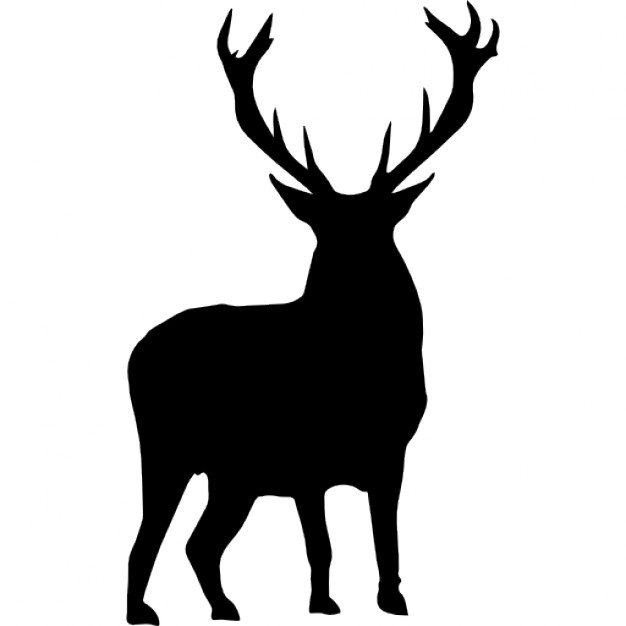626x626 Deer Silhouette Clipart Vector Free