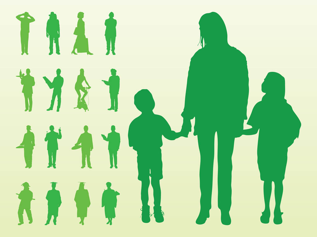 1024x765 Vector Silhouettes Of People Vector Art Amp Graphics
