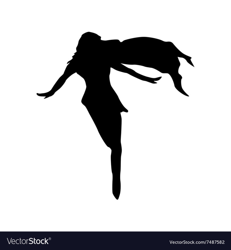 948x1024 Superhero Woman Silhouette Vector 7487582 3