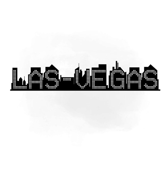 570x609 Las Vegas Skyline Svg Clipart International City Digital