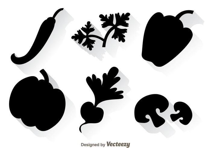 700x490 Vegetable Black Icons