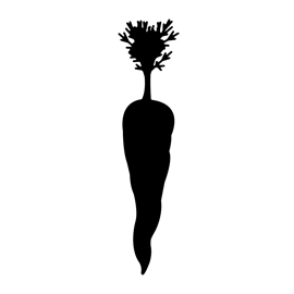 270x270 Carrot Silhouette Stencil Free Stencil Gallery