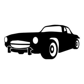 340x340 Free Silhouettes Toy, Car, Cart, Classic