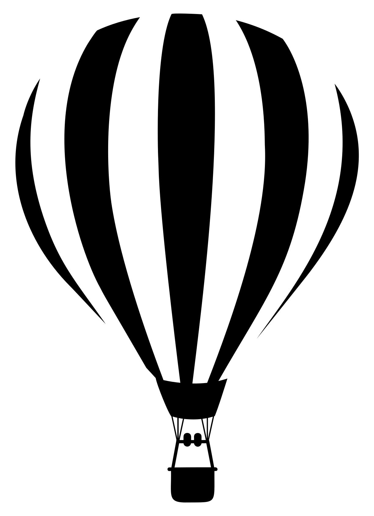 1224x1689 Hot Air Balloon Silhouette Clipart