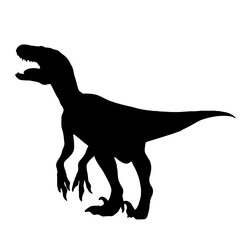 Velociraptor Silhouette at GetDrawings | Free download