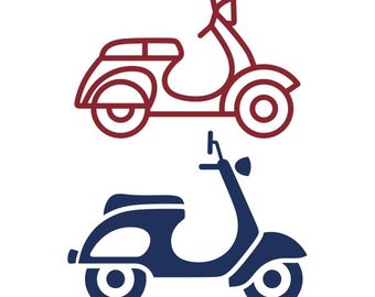 340x270 Vespa Silhouette Etsy