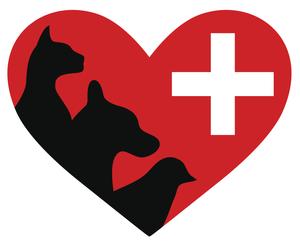 300x242 Cat Dog Bird Silhouette In Heart Icon For Pet Animal Lover Vet