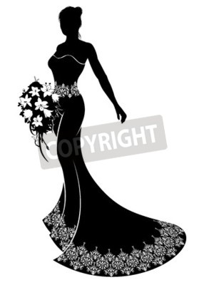 286x400 Vector Of Wedding Couple Bride And Groom