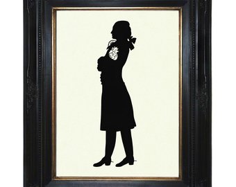 340x270 Silhouette Gentleman Etsy