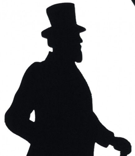 434x500 Victorian Silhouettes Victorian Gentleman In An Oval Display