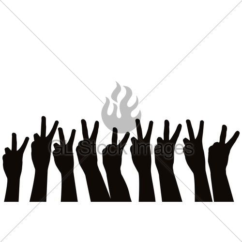 500x500 Hands Showing Victory Sign Gl Stock Images