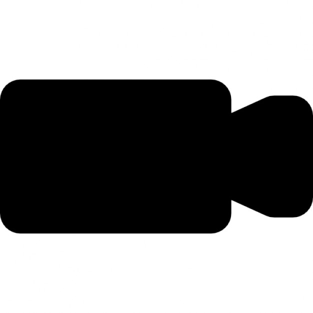 626x626 Video Camera Black Silhouette Symbol Icons Free Download