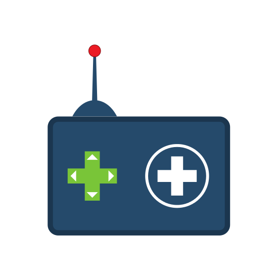 550x550 Video Game Controller Silhouette