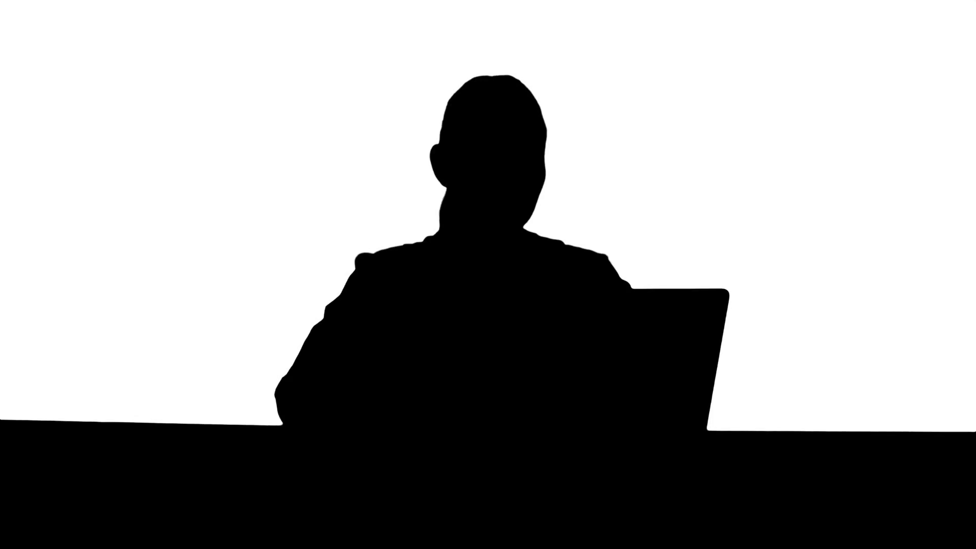 1920x1080 Silhouette Female Doctor Uses Smartphone To Text To A Patient