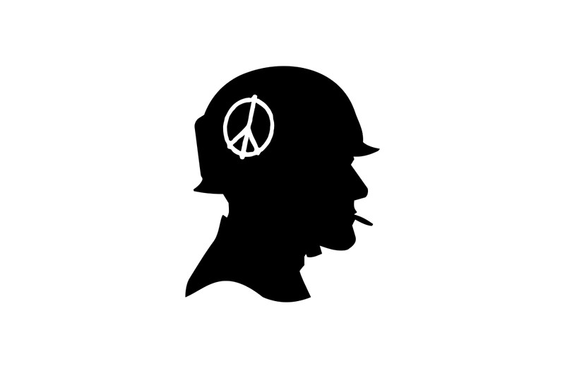 800x522 Vietnam Soldier W Peace Logo Basic Design Laptop Skins By