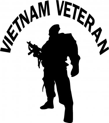 376x424 War Veteran Vinyl Decal Sticker