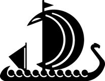 207x160 Viking Boat. Vector Illustrations. For The Logo. Stock Image