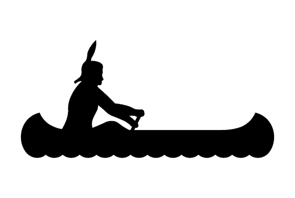 1002x672 Indian Canoe Dxf File Free Download