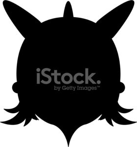 280x300 Viking Head Silhouette Stock Vectors