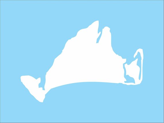 570x428 Martha's Vineyard Silhouette Reusable Stencil 5 Sizes
