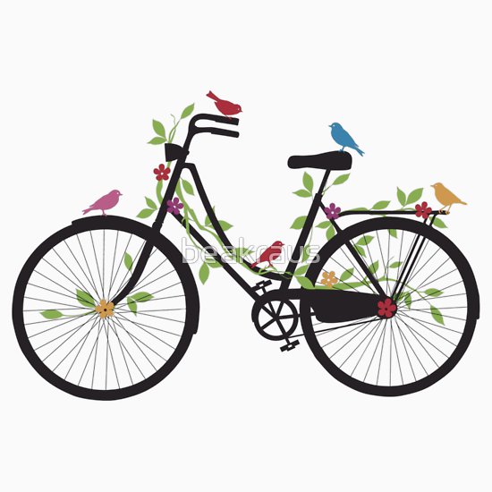 550x550 Vintage Bike Silhouette